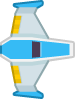 Blue spaceship 1